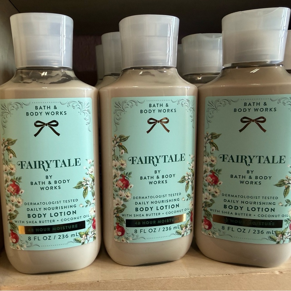 3 Bath & Body Works Fairytale Body Lotion - Cream and Blue